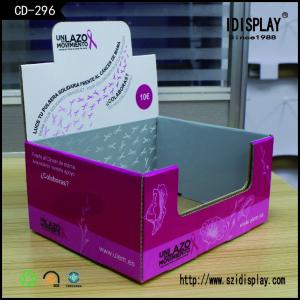 Recyclable Special Box Shape Cardboard Counter Display For Jewellery With Lid