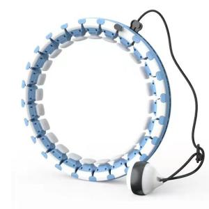 Adjustable Size Smart Hula Hoop , Thin Waist 24 Knot Weighted Hula Hoop
