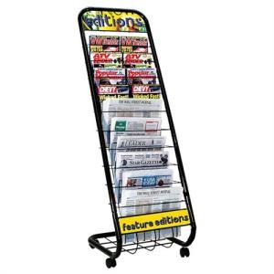 Metal Display Stand for Newspaper/ Magazine/ Book