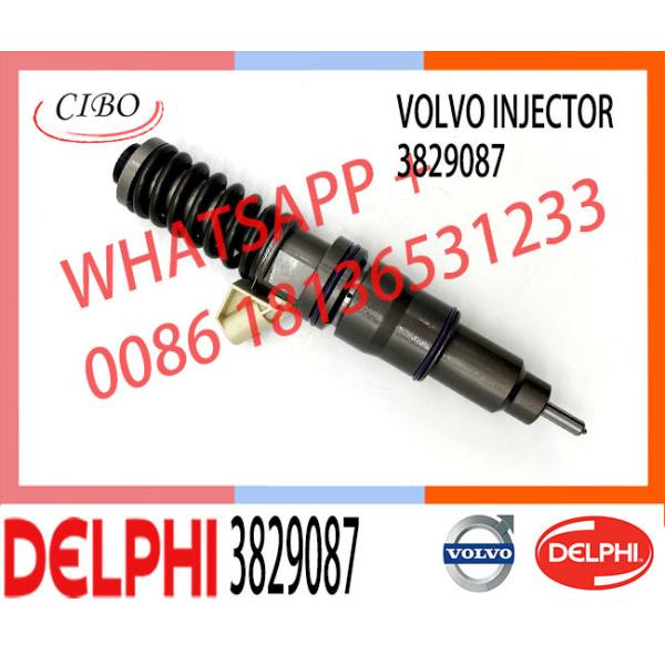 Excavator parts injector BEBE4C08001 2PINS diesel fuel injector 3829087 for for VOL 16 LITRE INDUSTRIAL