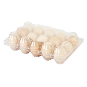 Quality Disposable Egg PET Egg Tray 15 Hole Hinge Clam Hygienic And Convenient for sale