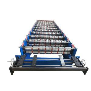 Coil Width 1200mm Cold Roll Forming Machine , 13 Rows Roller Roof Tile