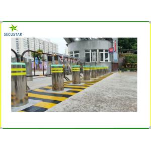 Stainless Steel Automatic Rising Bollards 219mm Diameter For Vehicle Blocking