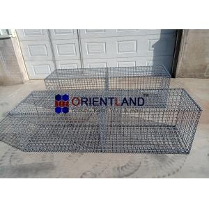 2m×1m×1m Pvc Coated Welded Gabion Baskets Sloped Backyard Landscaping Mesh 5.0mm