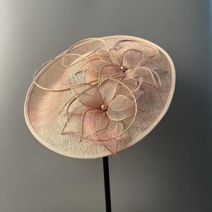 Millinery Supplies Party Decoration Sinamay Base Hat With Headband