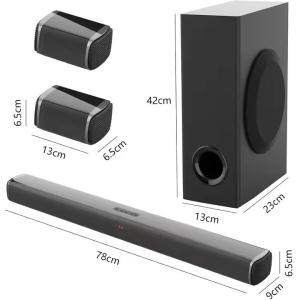 2.0 Channels Wireless Bluetooth Soundbar ABS Material for Exceptional Audio
