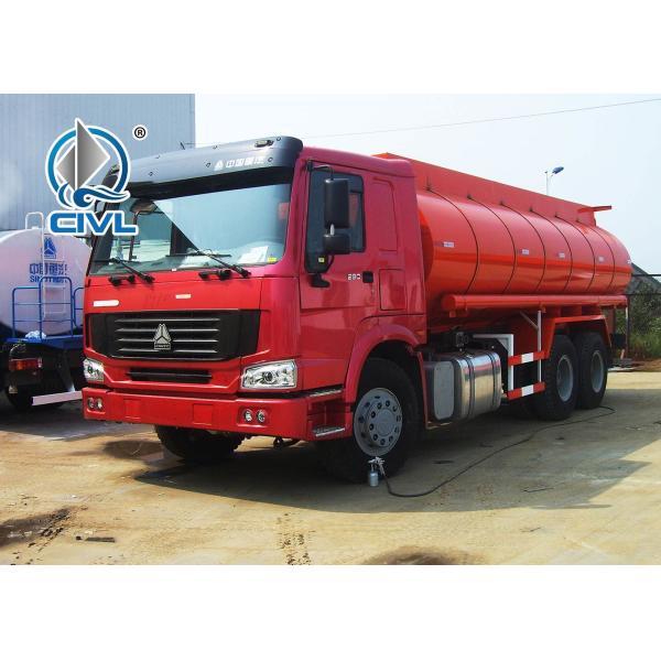 Buy Large Liquid Tanker Truck , Sinotruk Howo7 Oil Tank Truck 20 - 25m3 With Pipe And Pump 6x4 at wholesale prices