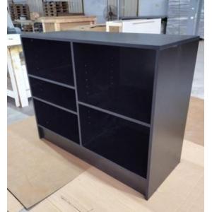 4' Wrap Counter Multifunctional Timber Display Unit Front Opening Display Case