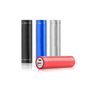 Branded Round Power Bank Charger 2200mAh Aluminum Material With Custom Logo