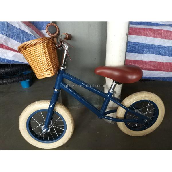 Steel Fork and Frame Balance Bike for Children 3-5 Years Old Blue Color 12 Inch