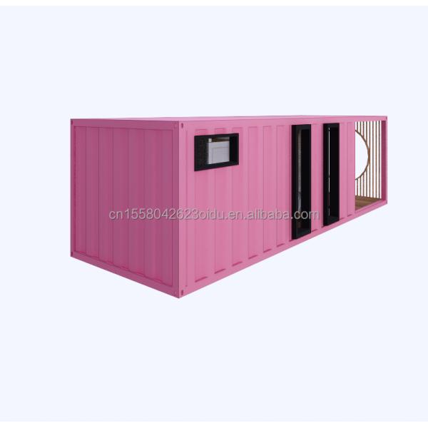 Aluminum Alloy Windows 3 Bedroom Container Residence with Packaging and Wave Sandwich Panel Walls