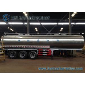 45m3 304 2B Edible Grade Chemical Tank Trailer 3 Axle For Milk / Liquid Food