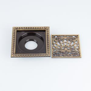 Balcony Chrome Plated Bronze Floor Drain 4 Inch