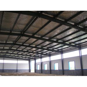 Wide Span Steel Structure Warehouse Painted Galvanized Surface Treatment