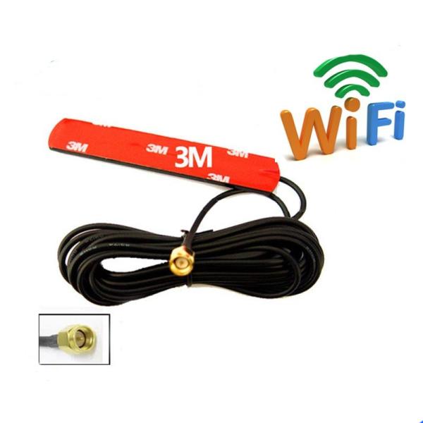 Impedance 50Ω 4.5dBi Wifi 2.4GHz Dipole Antenna with RG174 Cable and CE Certification