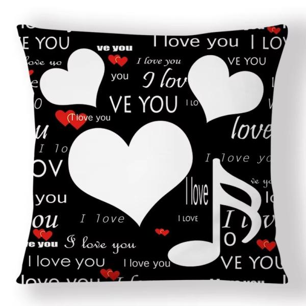 Sublimation Textiles DIY I Love You Pillow Case Wholesale Sublimation Pillow Covers