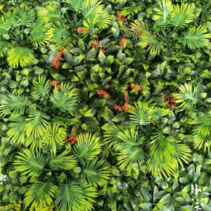 2x25cm Green Hedge Artificial Flower Wall Panel