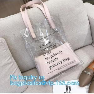 Toiletry Cosmetic Pvc Handle Bag, pvc bag withTube handle custom popular pvc bag