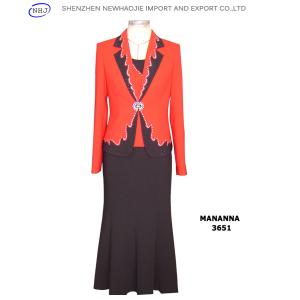 Quality skirt and jacket vest 3 pieces for women suits for sale