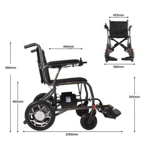 125kg Load Multifunction Lightweight Folding Electric Powered Wheelchairs