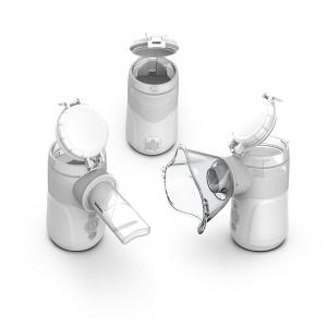 Quality Kids Cough Cold Portable Home Nebulizer 0.35mL/Min DC USB Removable Battery for sale