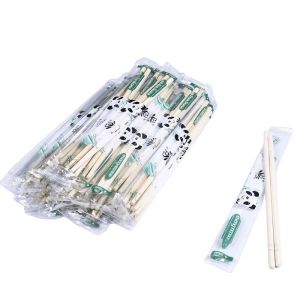 Giveaways Eco-friendly Round Shape Disposable Bamboo Chopsticks with Customizabl