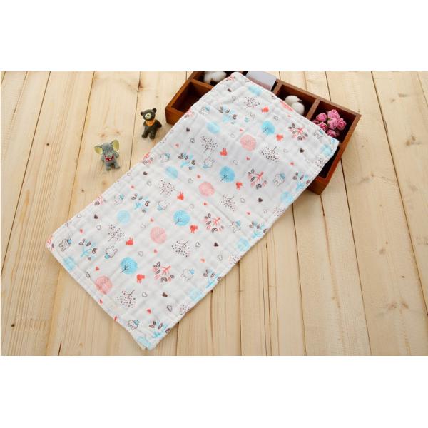 Natural 40S Cotton Bamboo Swaddle Blanket For New Born Breathable