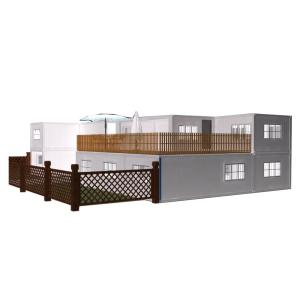 Zontop 20ft 40ft Luxury Modern Steel Portable Stackable 3 Bedroom 70m2 3 Bedroom