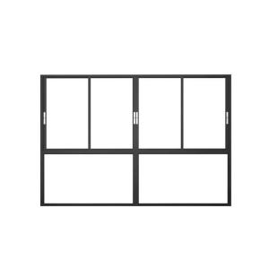 Aluminum Sliding Windows With 1.1W/ (㎡·K) Grade 9 Thermal Insulation