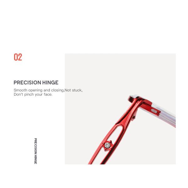 Red Classic Fashion Reading Glasses BSCI Folding Reading Glasses Anti Blue