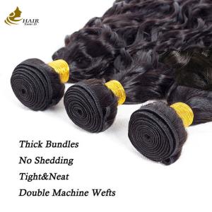 Natural Black Water Wave Virgin Human Hair Bundles