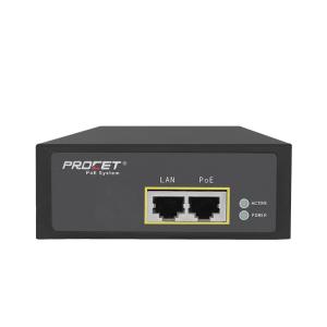 ODM OEM Single Midspan 95 Watt Industrial PoE Injector With LED Indicator
