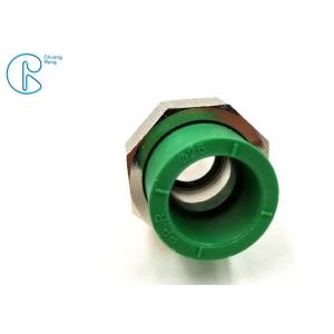 Green Plastic PPR pipe fitting Male Reducing Coupling with union