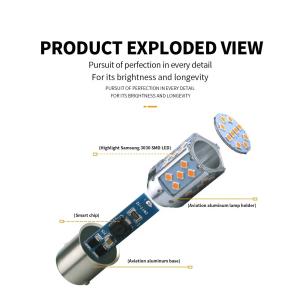 3030 2100lm 35SMD LED Tail Light Bulbs 1156BAU15S PY21W