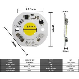 Voltage 220V Smart LED Module Thermal Resistance Cob Lamp Beads