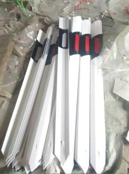 Flexible Traffic Delineator Post 1300 X 115 X 4mm Road Construction Safety Sign Reflective