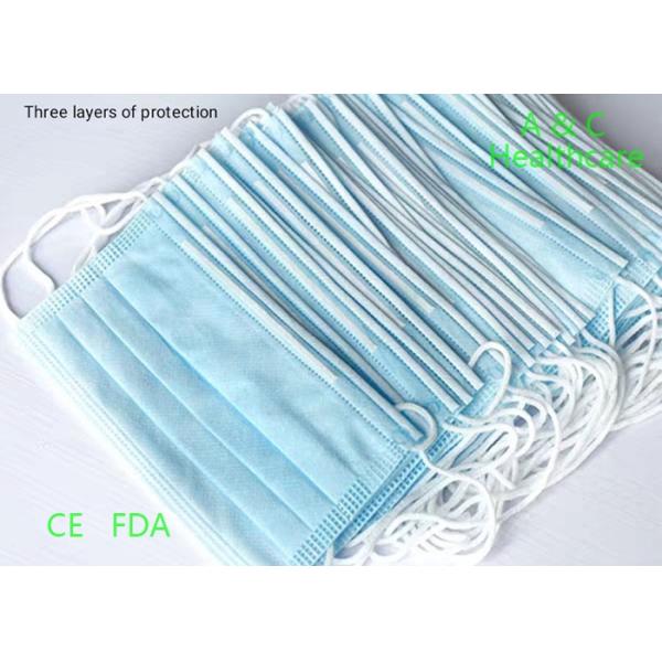 Non Woven Fabric Disposable Face Mask For Infection Control Ce Certificated