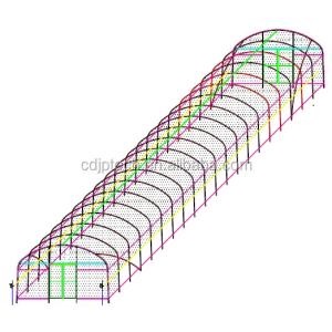 Quality PE/PO Film Galvanised Steel Greenhouse For Mushroom Cultivation for sale