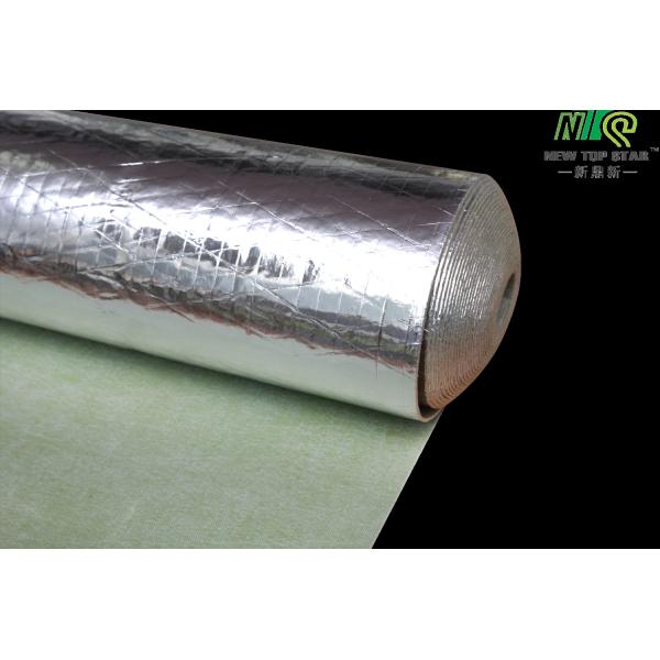 920KGS/m3 Acoustic Floor Underlayment Rubber Carpet Underlay With Silver Vapor Barrier