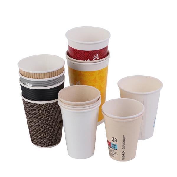 Buy Custom Made Disposable Milk Cups Thickened White Packaged Coffee Cups at wholesale prices