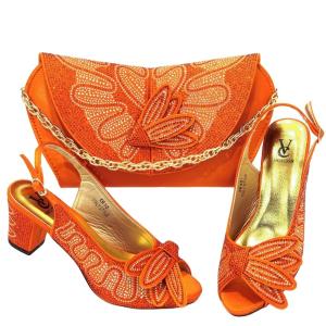 Supoo Italian ladies shoes matching bags high heel wedding shoes for bridal