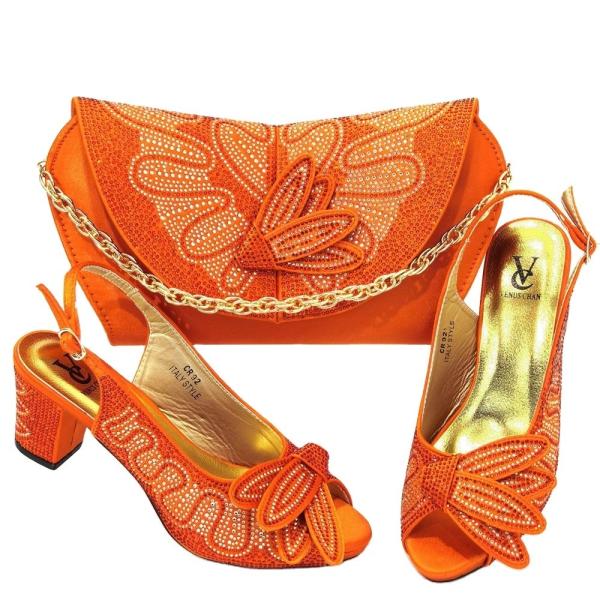 Supoo Italian ladies shoes matching bags high heel wedding shoes for bridal