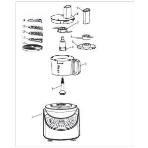 1000W FP401 Food Processor