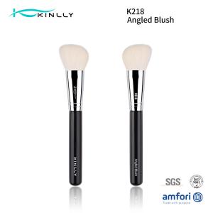 Copper Ferrule Angled Goat Makeup Brush For Cheek