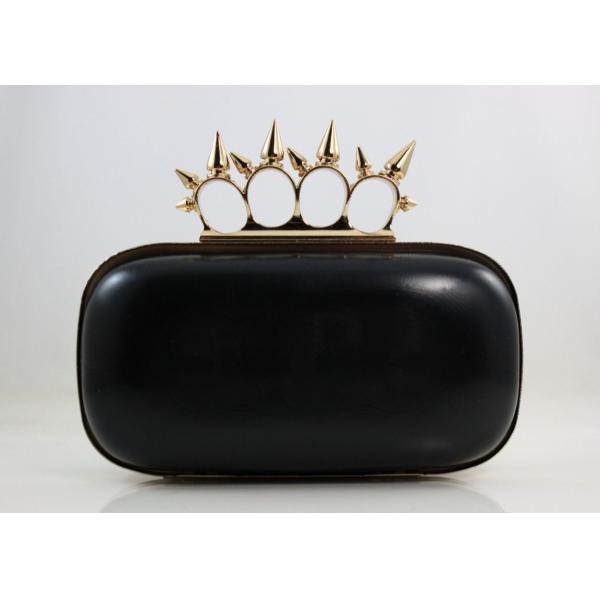 Buy Knuckle Duster Spikes Gold Purse Clutch Frames 205*105mm at wholesale prices