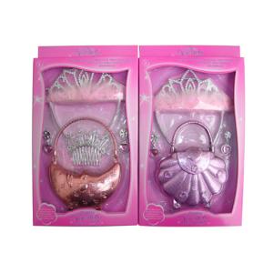 New princess set with handbag,crown, earring Kids beauty set