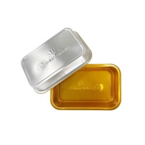 Rectangle Aluminum Foil Tray for Food Packaging To Go Food Process Type Pulp