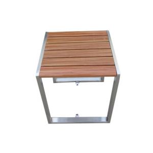 460X460X510mm Metal And Wood Garden Table