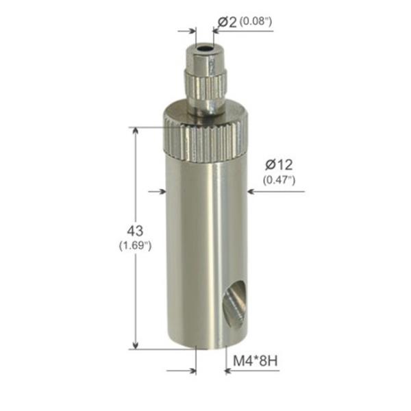 Buy Female Thread M4*8H Nickel Surface Wire Cable Grips Accessories YW86059 at wholesale prices