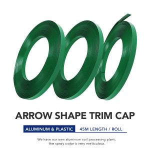 China 2.6cm Indoor Changeable Sign Plastic Trim Cap Arrow Shaped on sale